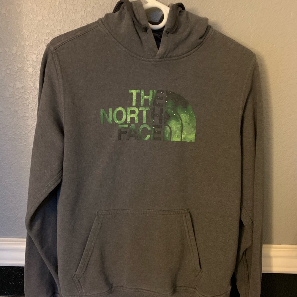 Men’s Northface galaxy logo hoodie